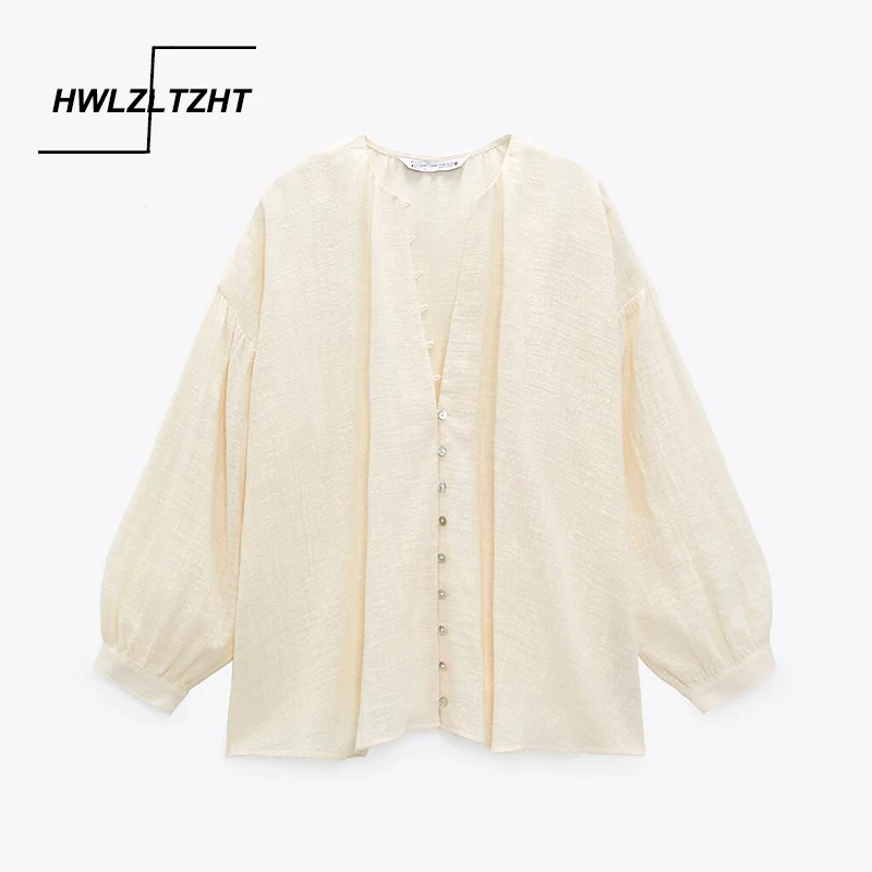 

2021 женские блузки HWLZLTZHT большого размера d, рубашки на пуговицах, Женские топы с длинным рукавом, женские топы, элегантные блузки, Женский Пов...