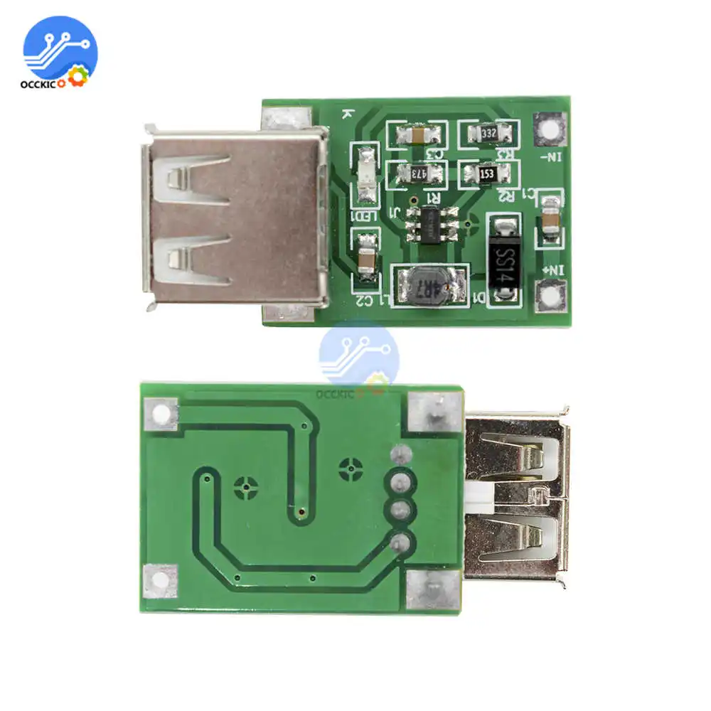 5 шт. 0 9 в-5 в 600MA USB Выход повышающий преобразователь постоянного тока мини DC-DC