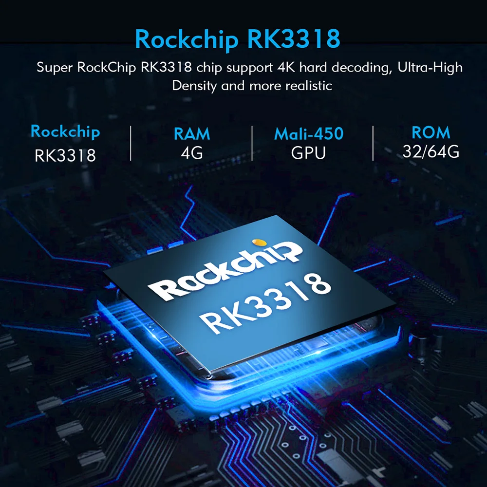 DQ6 Смарт ТВ приставка Android 10 0 4G 32G с двумя камерами процессор Rockchip RK3318 Bluetooth 5G
