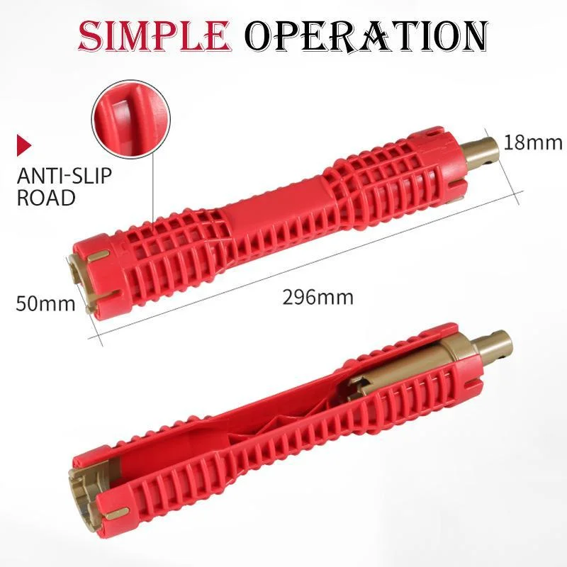 

Multifunctional Water Pipe Double End Wrench Basin Bottom Pliers Sleeve Bathroom Faucet Sink Installation and Maintenance Tool