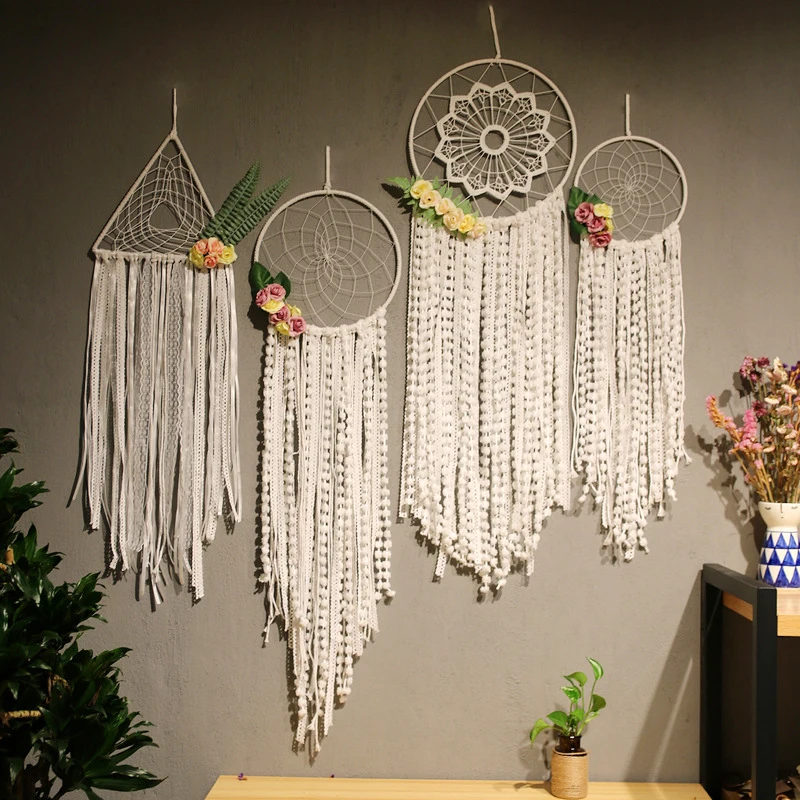 

Handmade Dream Catcher Wind Chimes Home Hanging Craft Gift Dreamcatcher Ornament Car Hanging Bedroom Decoration atrapasueños new