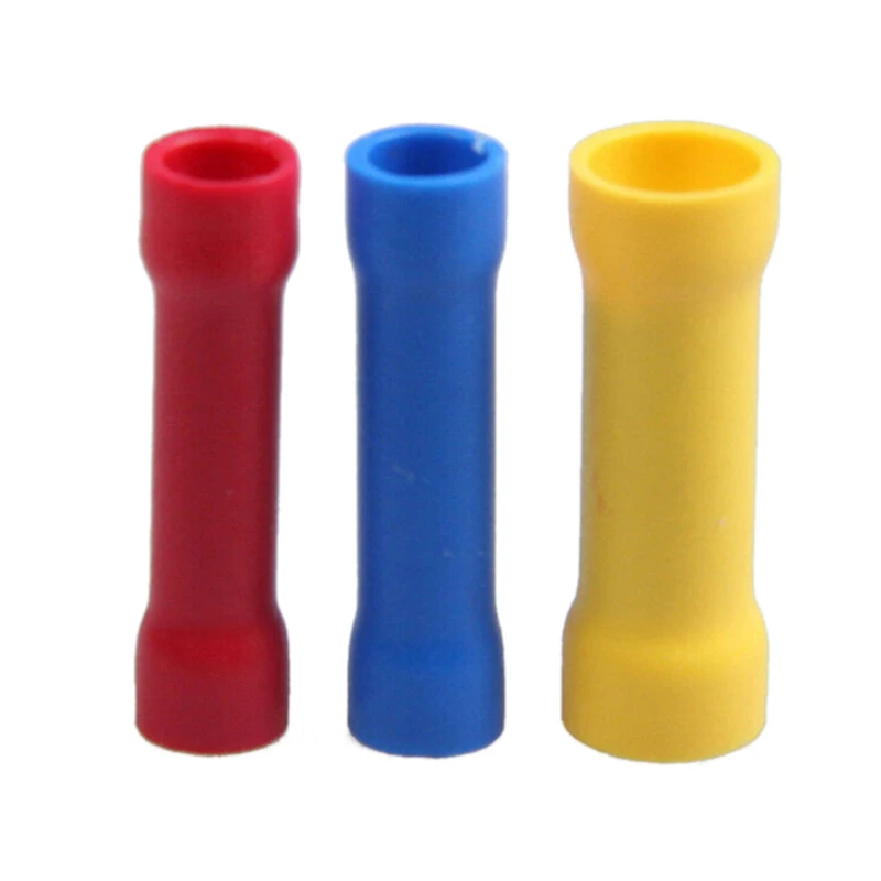 Новые поступления 3 цвета 100 шт. изолированный прямой провод стыковый соединитель