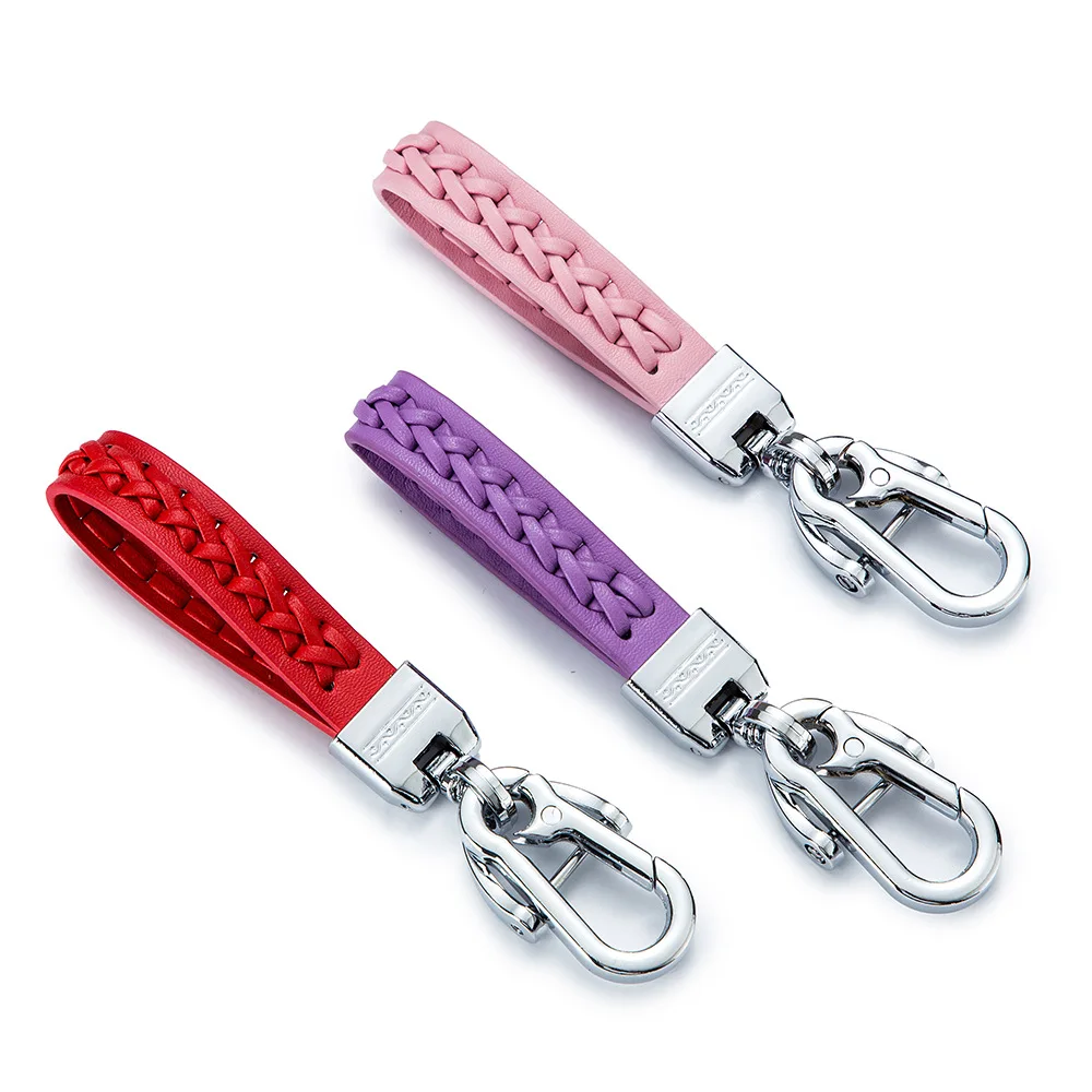 

Business Weave Keychain Holder Metal Keychain for Women Men Car Key Key Holder High Grade Keychain Key Ring for BMW Benz Gift
