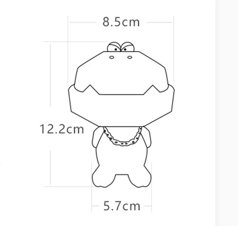 

VILEAD Ceramics Cute Crocodile Ashtray Living Room Desktop Decoration Smoke Ash Holder Home Decor Interior Office Accessories