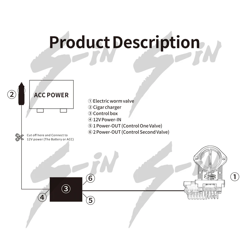 2 5 дюймовый Электрический Выпускной клапан модифицированные детали фланцевый