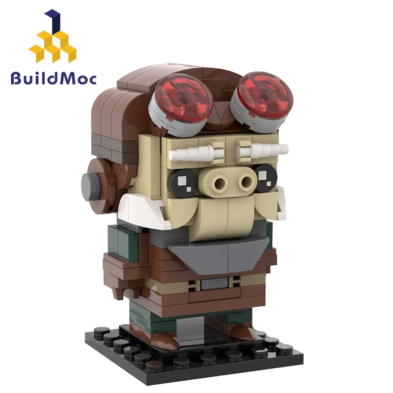 Кубики MOC в Mandas Kuiils Brickheadzs Творческий герой мультфильма 35498 строительные блоки