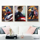 5D алмазная живопись Капитан Америка, иллюстрация в стиле поп-арт-Marvel плакат Мстителей, искусство на стену супергероя, алмазная вышивка, мозаика