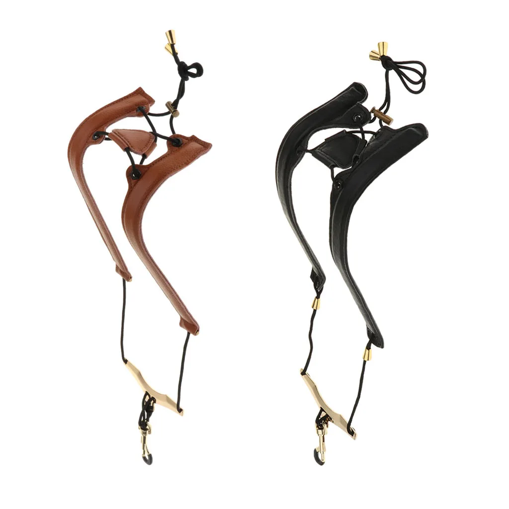 Регулируемый кожаный ремешок на плечо для саксофона | Спорт и развлечения