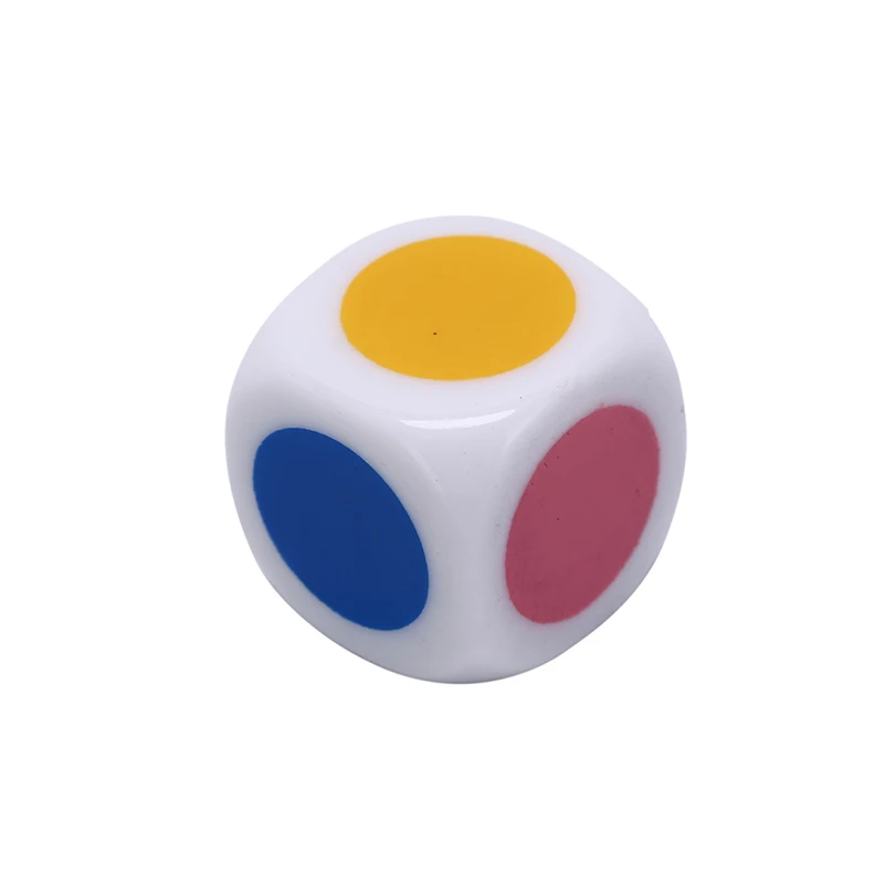 

5Pcs/Lot Acrylic Kids Board Game Six Sided white Color Family Party Funny Table Dices Games Educational Toys High Quality