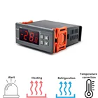 Цифровой термостат STC-1000, терморегулятор для инкубатора с нагревателем и охладителем 12 В 24 В 220 В