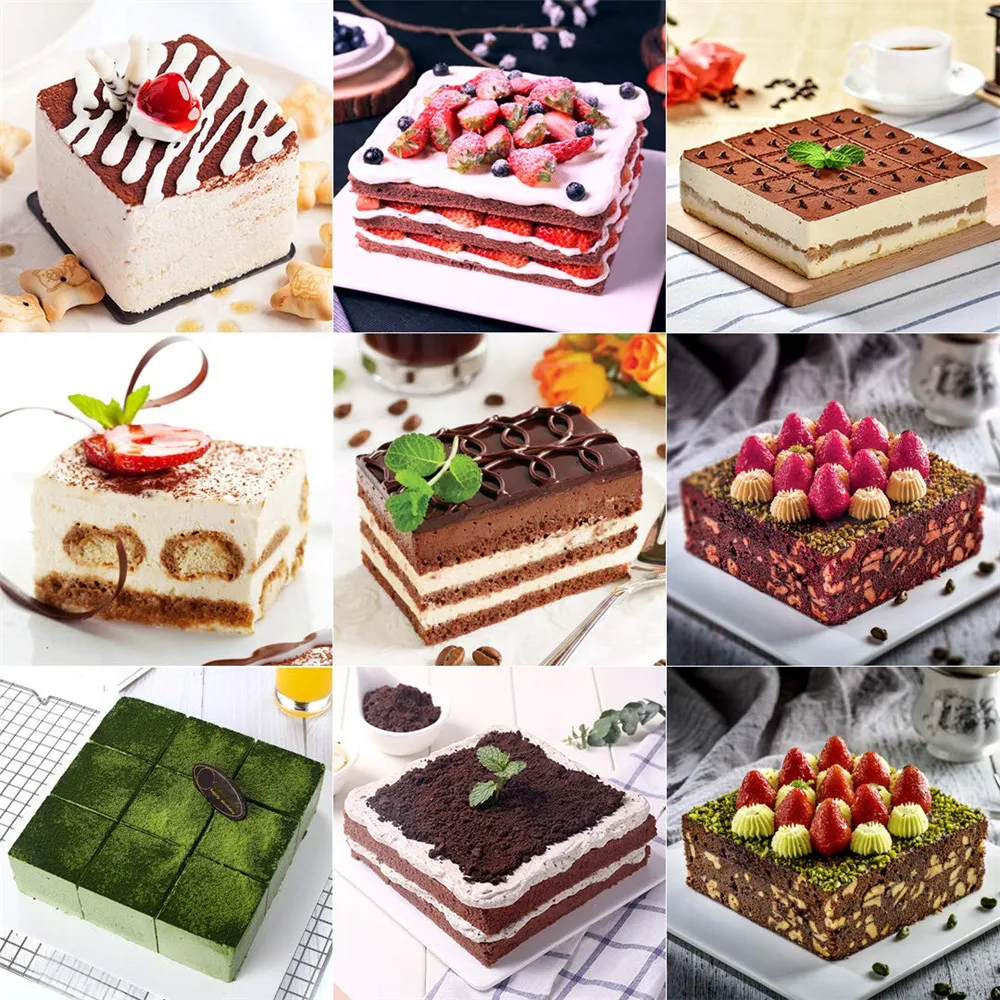 Кольцо для мусса торта из нержавеющей стали регулируемая квадратная форма