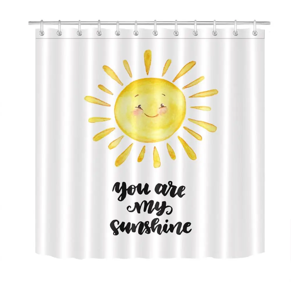 You Are My Sunshine занавески для душа романтический декор ванной сердце облако морской