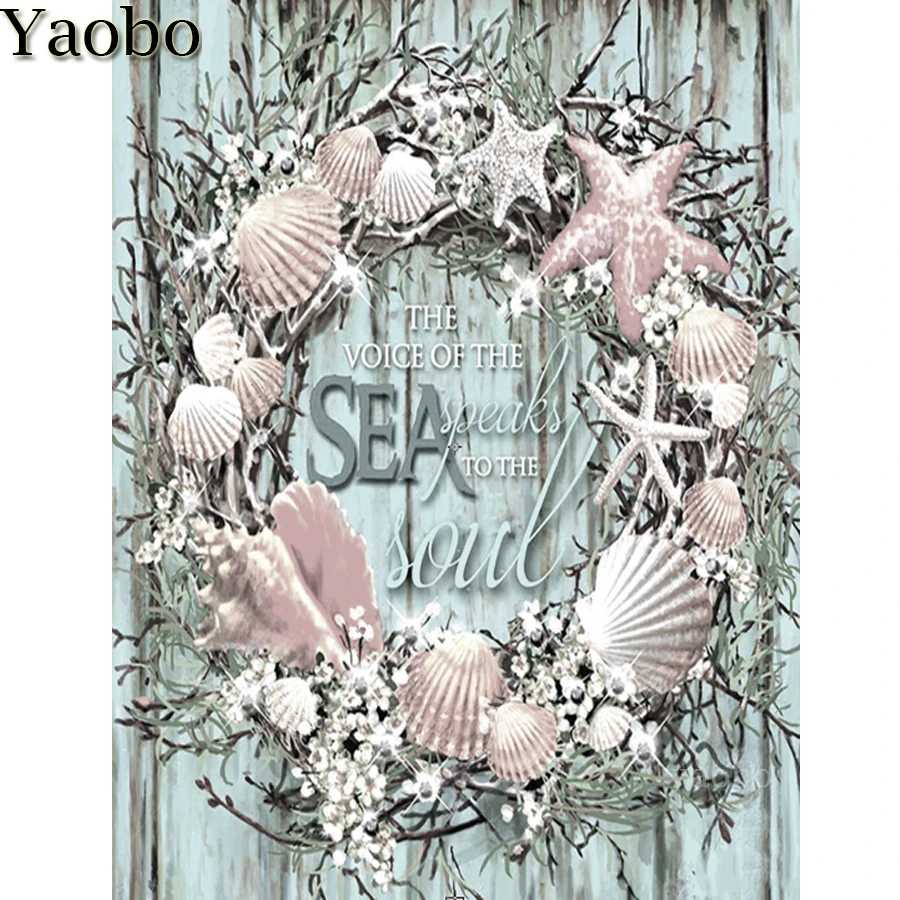 Набор для алмазной вышивки набор 5d живописи раковины венок стразы алмазная