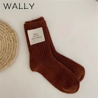 

Cashmere Thick Warm Women's Socks Korean Fashion Solid Autumn Winter Long Socks for Women Homewear Boots Floor Sleep Sock