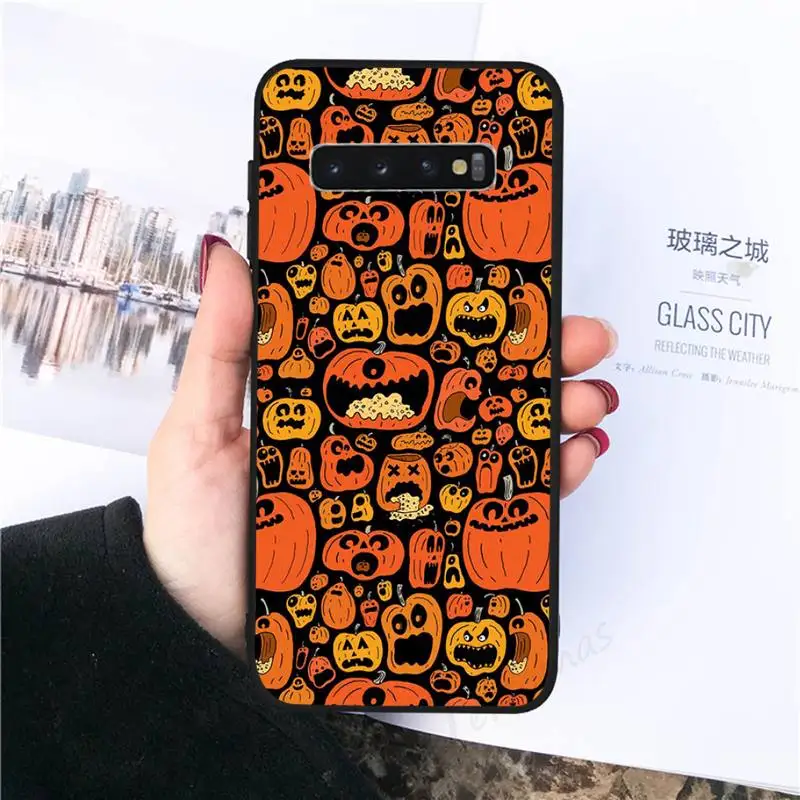 

Scary pumpkin halloween Phone Case For Samsung galaxy S 7 8 9 10 20 edge A 6 10 20 30 50 51 70 note 10 plus