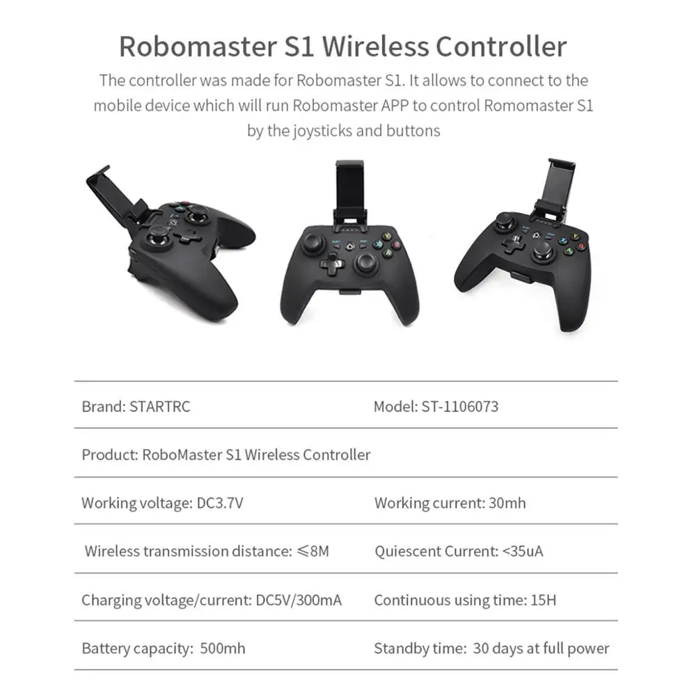 startrc robomaster s1 wireless controller with phone clip holder app connect for dji robomaster s1 accessories free global shipping