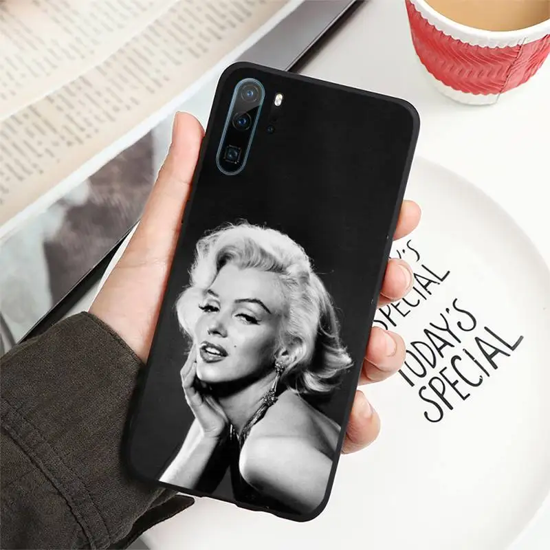 

American famous singer Marilyn Monroe Phone Case For Huawei honor Mate P 10 20 30 40 i 9 8 pro x Lite smart 2019 nova 5t