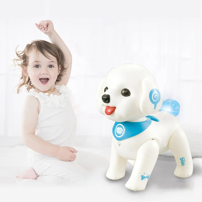 

Leneng K19 RC Robot Teddy Puppy Robotic Dog Voice Control Intelligent Program Sing Shake Head Interactive Pet RC Dog Toy