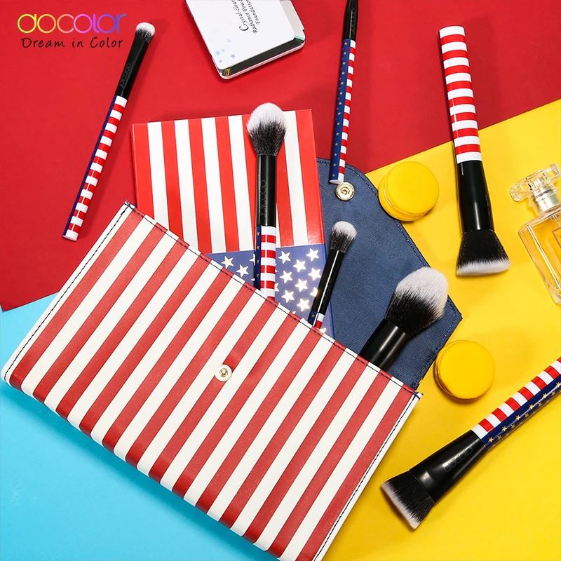 Docolor 13 шт. набор кистей для макияжа профессиональная основа пудра тени век макияж