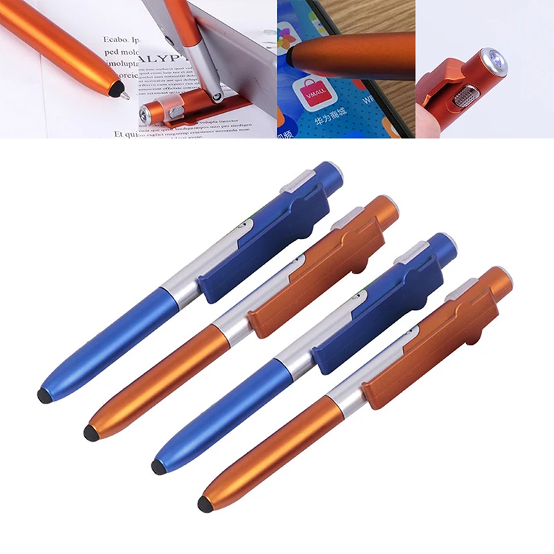 

4-in-1 Folding Ballpoint Pen Screen Stylus Touch Pen Universal Mini Capacitive Pen With LED For Tablet Cellphone