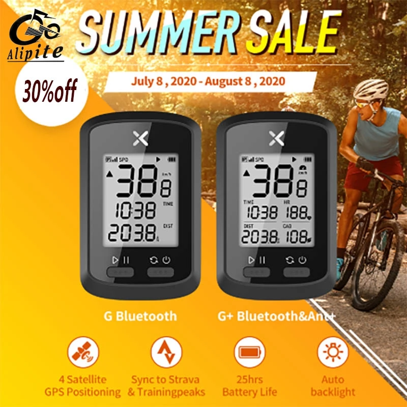 Компьютер велосипедный Alipite GPS беспроводной G + прибор для измерения скорости и