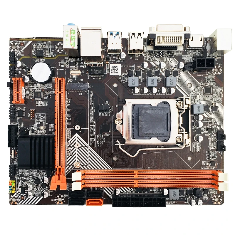 

B75-M2 LGA1155 Socket M-ATX Motherboard Support Integrated Graphics Card VGA HDMI-compatible DVI SATA3 HDD M.2 NVME SSD MHz 62KA