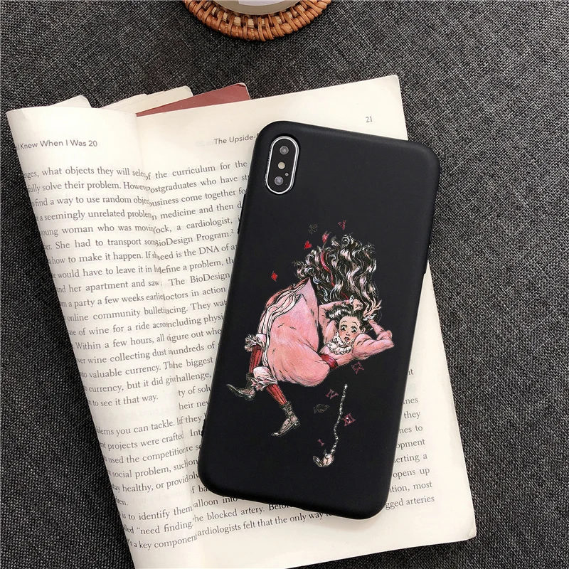 Чехол для телефона с изображением принцессы Алисы в стране чудес для iphone 8 plus, чехол для телефона для iphone X, 5S, SE, 6, 6s, 7 Plus, 11 PRO MAX, Черный силиконовый чехол из ТПУ