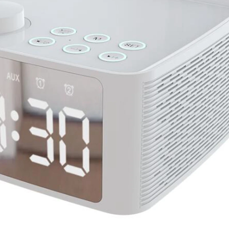 Прочный B1 Bluetooth динамик с подставкой двойной будильник радио карта сабвуфер