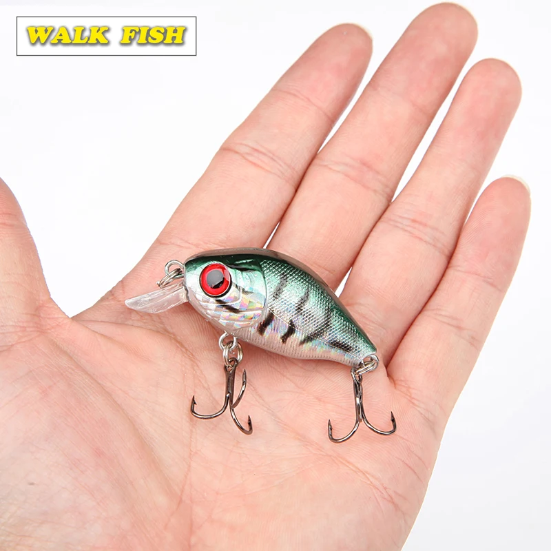 

Walk Fish, 1 шт., 5,5 см, плавающая рыба, приманка для рыбной ловли, искусственная приманка, тропическая искусственная приманка, мини-приманка
