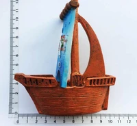 ibiza spain creative tourism souvenirs sailboat hand painted decorative arts and crafts collection furnishings