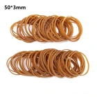 Желтые эластичные резинки 50 * 3 мм, банкноты, банкноты, деньги, домашний офис, эластичная лента, прочные резиновые резинки