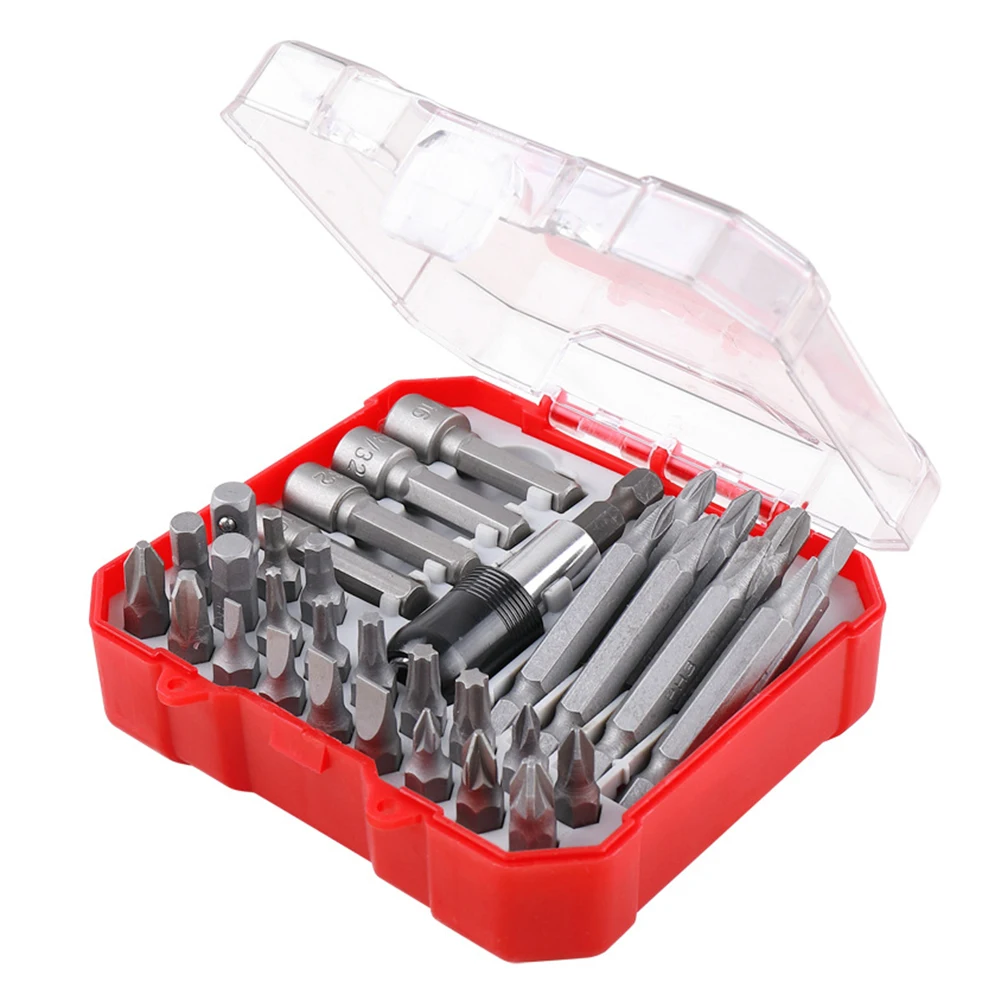 

34Pcs 1/4 inch Handle Screwdriver Bits Sleeve Set Holder Adapter Disassembly Tool Repairing Hand Tools Screwdriver S
