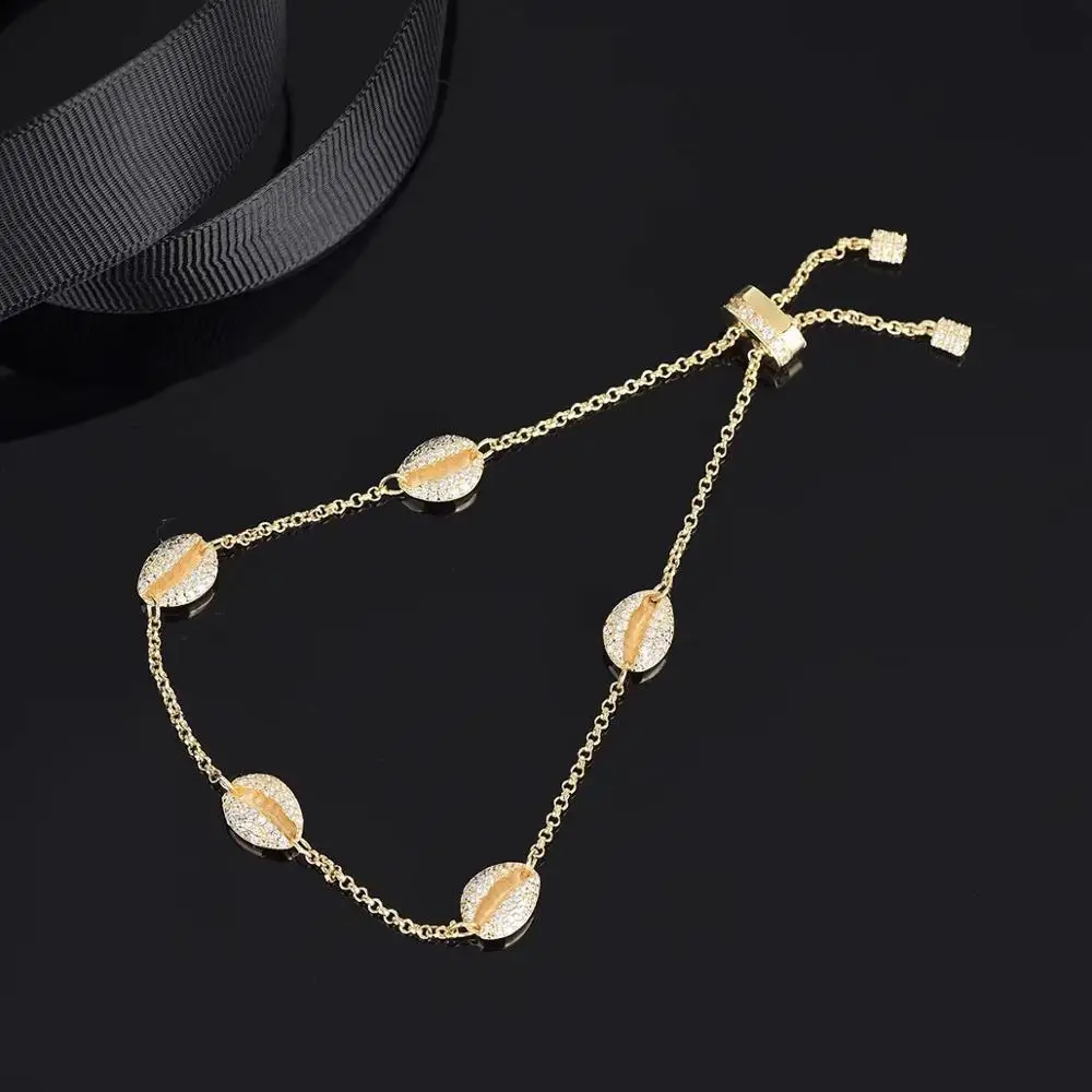 Queen Lotus High Quality Shell Bracelets For Women Adjustable Chain Geometric | Украшения и аксессуары