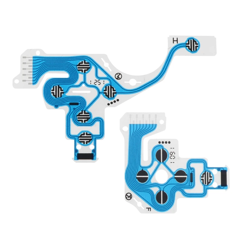 

10PCS For PS4 030 040 050 Blue Controller Conductive Film Keypad Flex Cable Buttons Ribbon Circuit Board K3NB