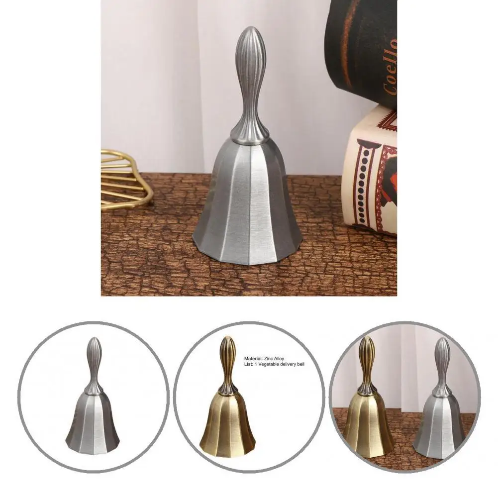 

Reusable Innovative Solid Decorative Dinner Handbell Corrosion Resistant Hand Bell Portable for School