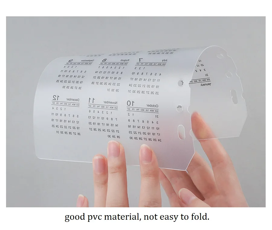 2021 A5 A6 календарь из ПВХ свободные ноутбук птрушки Тетрадь индексный разделитель