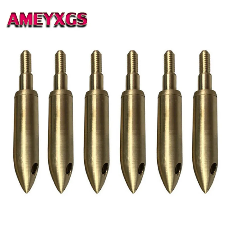 6/12 шт. медные наконечники для стрельбы из лука|Лук и стрела| |