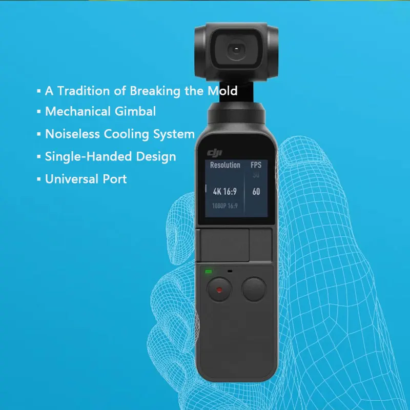 DJI Osmo Pocket 3 оси стабилизированная портативная камера 4K 60fps видео интеллектуальная Механическая стабилизация