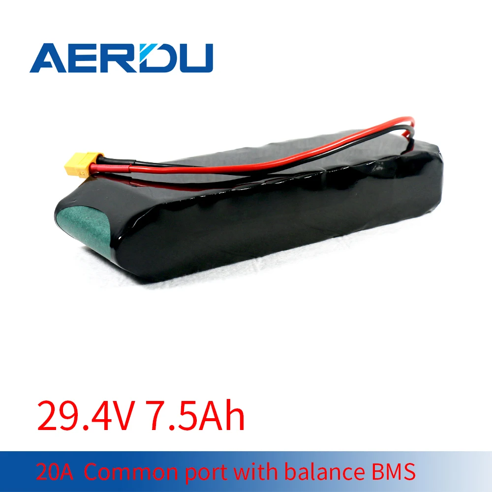 

Литиевая батарея AERDU 24 В 7S3P 29,4 Ач в для электрических одноколесных мопедов