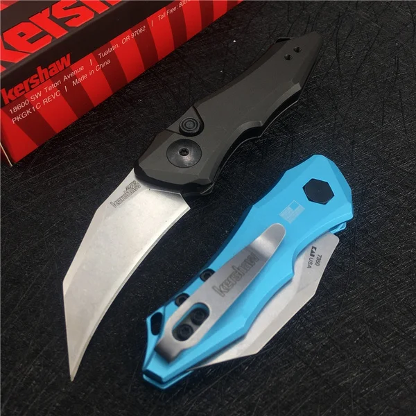 

New Kershaw 7350 Launch 10 Pocket Folding Knife ,9Cr18MoV Blade,High Quality Aluminium Alloy Handle with Clip Hunting Knife Tool