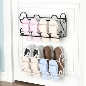 bathroom slippers rack shoe rack behind door hanging organizer wall mount shoe hanging shelf organizer rack wall storage holder free global shipping
