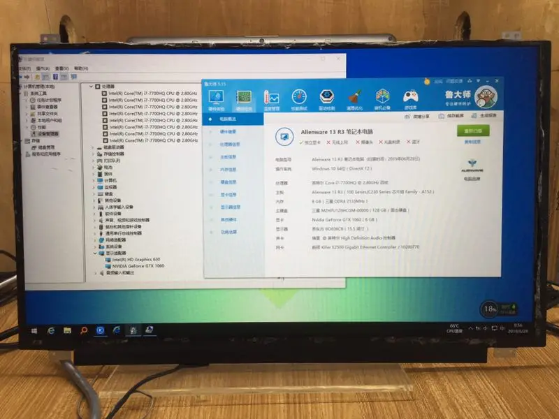 NOKOTION материнская плата для ноутбука Dell Alienware 13 R3 Материнская плата ноутбука 13,3 дюймов I7-7700HQ Процессор GTX1060 CN-0GG6GW 0GG6GW GG6GW BAP00 LA-D581P
