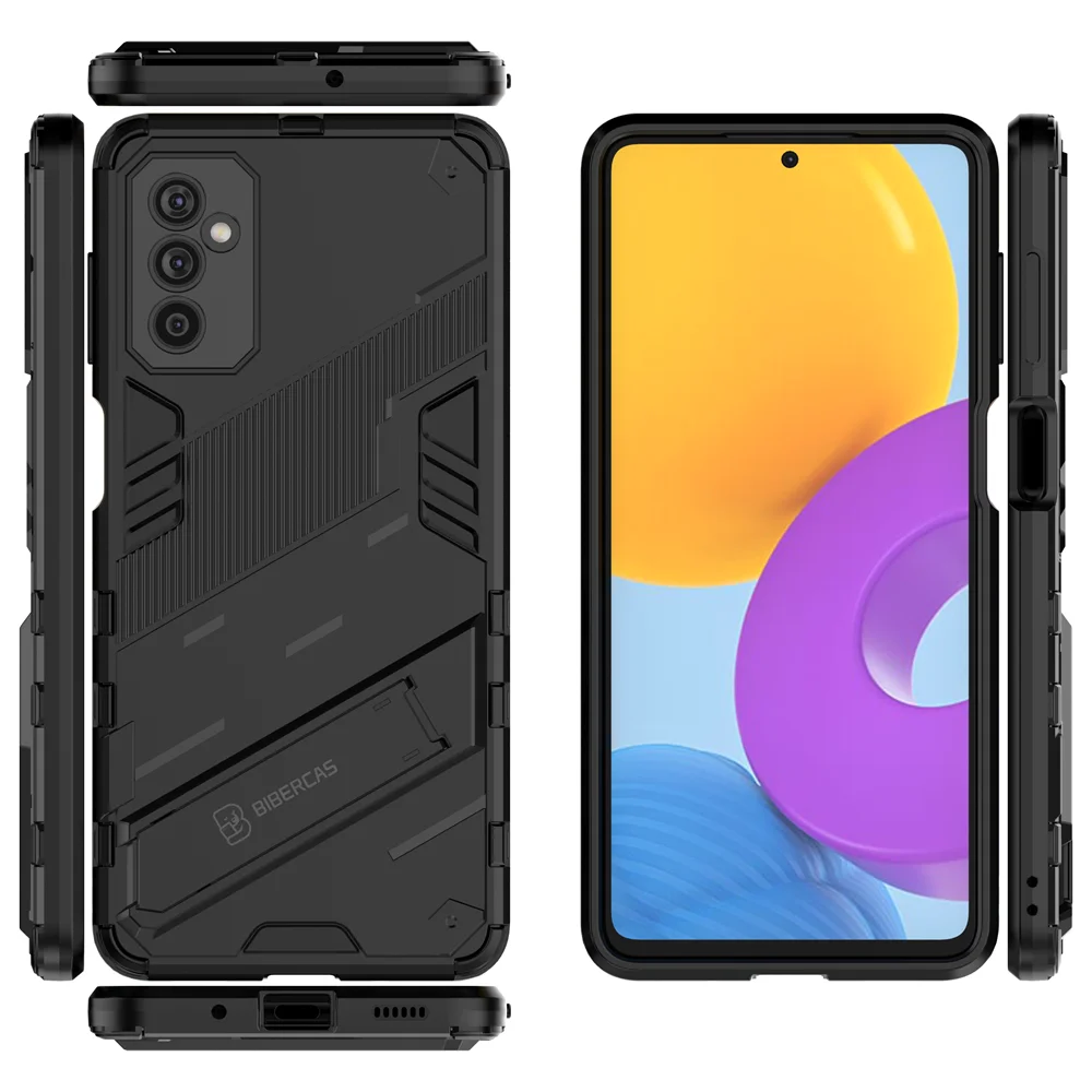 

Чехол для Samsung Galaxy M52 с подставкой, полноразмерные защитные противоударные Чехлы, армированный Чехол-держатель для Samsung M 52
