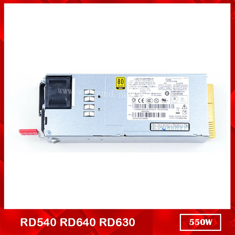 

100% протестированный блок питания для Lenovo RD540 RD640 RD630 DPS-550LB D 03X4370 36002338 550W, работает хорошо