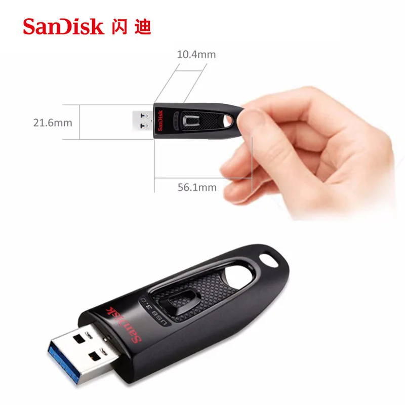 Sandisk USB 3 0 флеш накопитель 128 Гб 64 ГБ 32 256 16 диск на ключ памяти|USB флэш-накопители| |