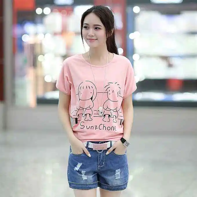 

Fashion Women Tops T-shirts gold Female 2019 gray Summer