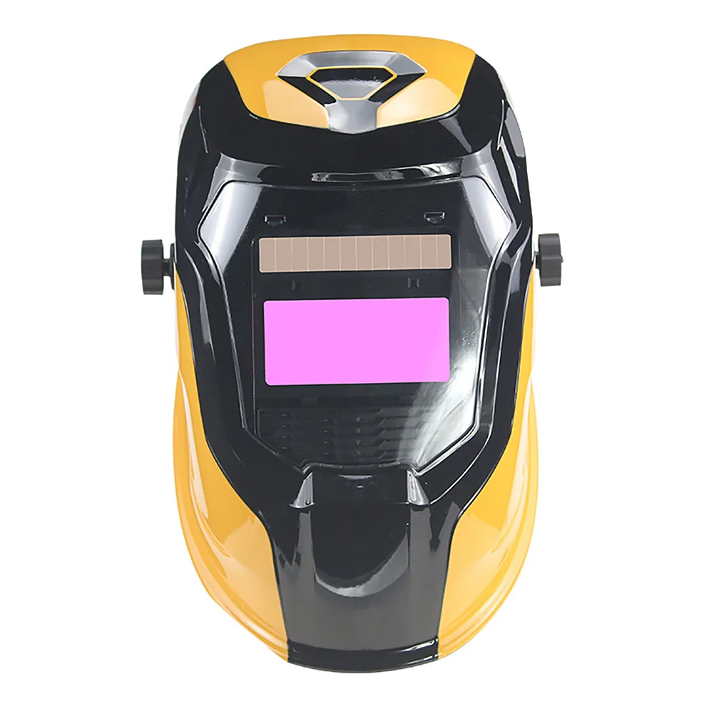 

Face Protection Large View LCD Display Professional Cap Solar Power Home Shockproof Safe Automatic Changing Light Welding Helmet