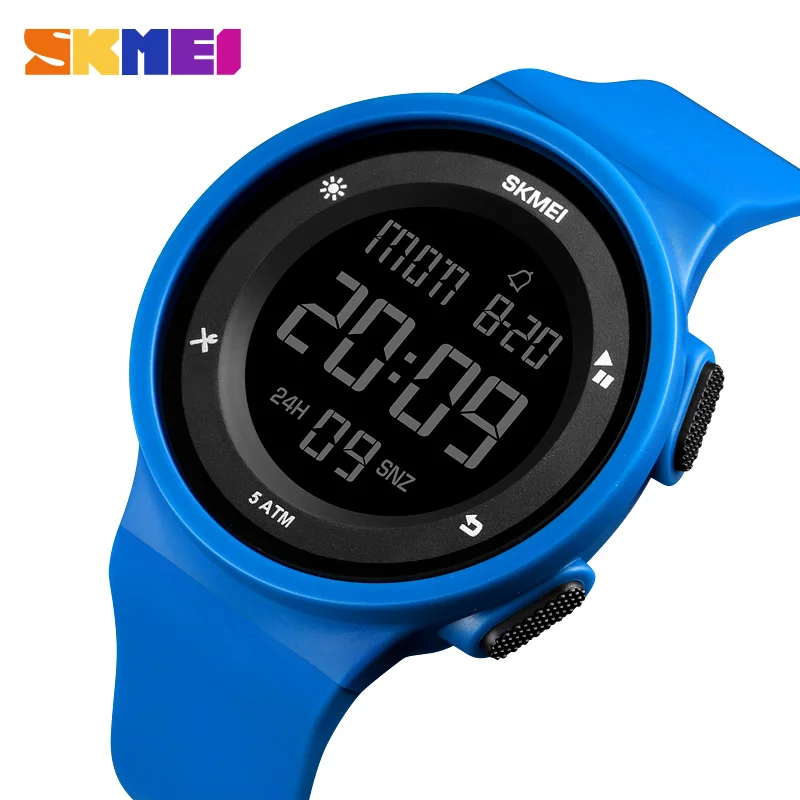 SKMEI Fashion Men Sport Watches LED Digital Calendar Stopwatch Clock Watch 5Bar Waterproof Wristwatch relogio masculino 1445