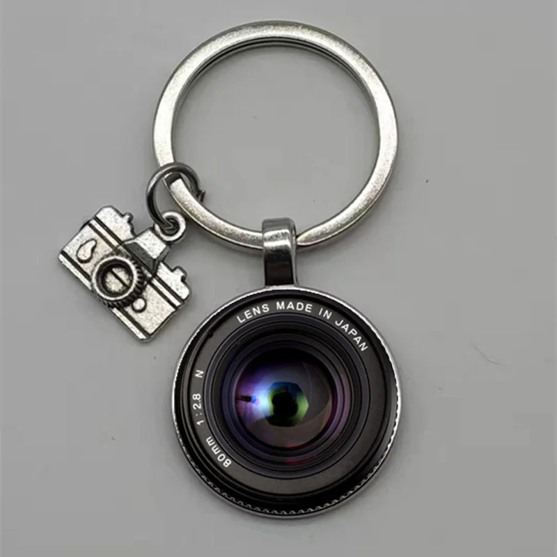 Новинка модный брелок линза для камеры объектив фотографии пара стеклянных