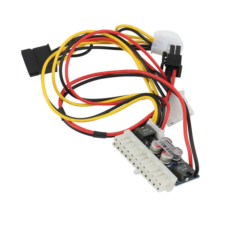 New PCI-E 6Pin Input DC-ATX-250W 24Pin Power Supply Module Swithc Pico PSU Car Auto Mini ITX High DC-ATX | Электроника
